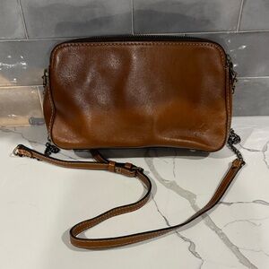 Patricia Nash Tan Leather Crossbody Bag